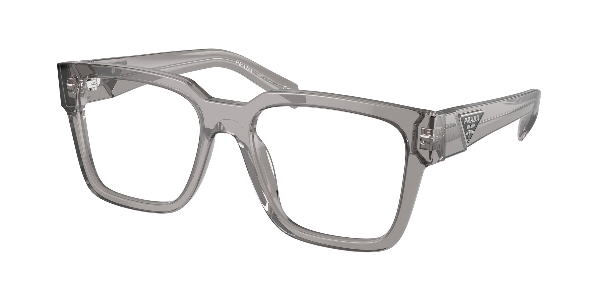 8056262081150 - Herren PR 08ZV  18S1O1 Rahmen von BRILLEN Acetat Grau Transparent Quadratisch Normal