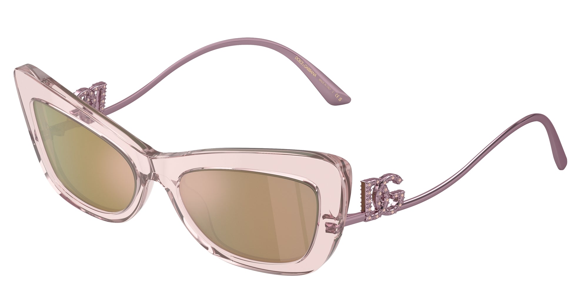 8056262082645 - Damen DG4467B  31486X Gläser SONNENBRILLEN Acetat Rosa Braun Cat Eye Gespiegelt Gespiegelt