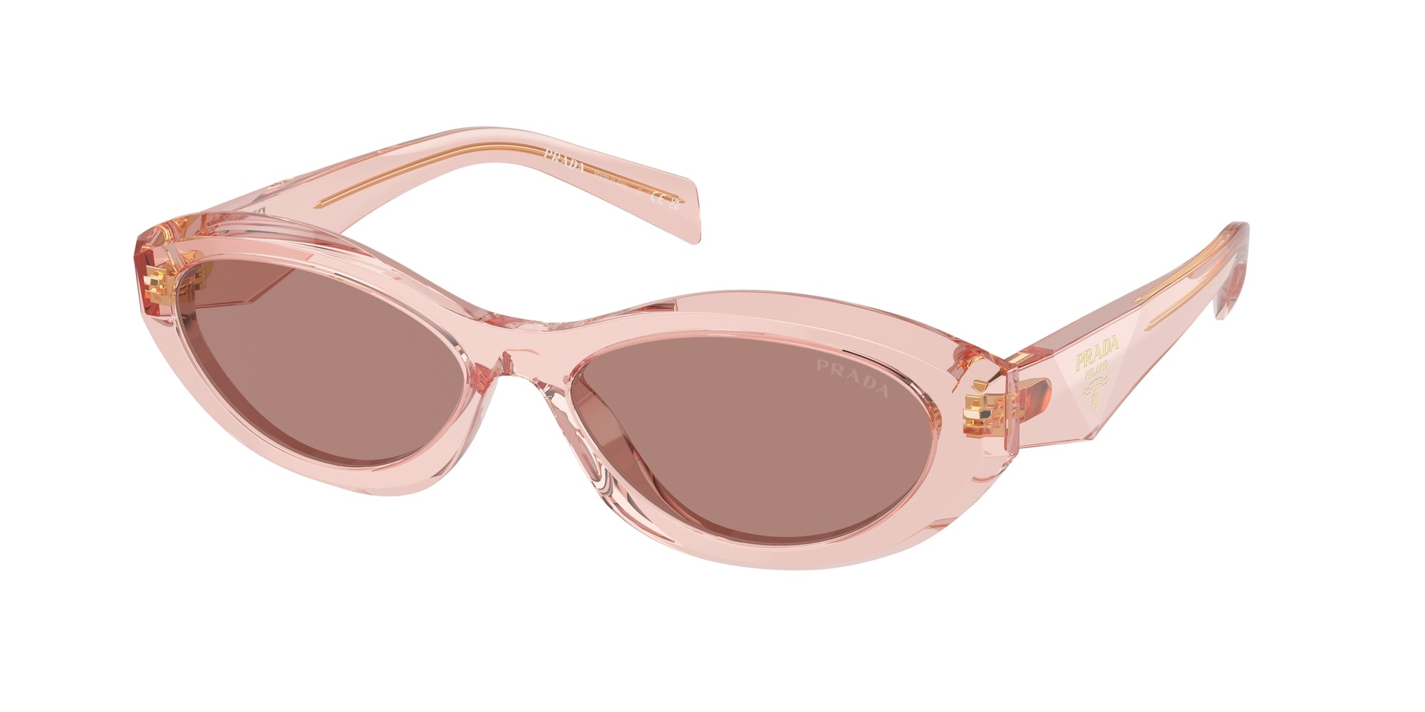 8056262083901 - Damen PR 26ZS  19Q10D Gläser SONNENBRILLEN Acetat Rosa Braun Geometrisch Normal