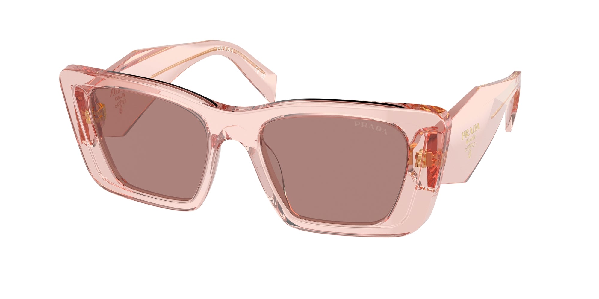 8056262084304 - Damen PR 08YS  19Q10D Gläser SONNENBRILLEN Acetat Rosa Braun Schmetterling Normal