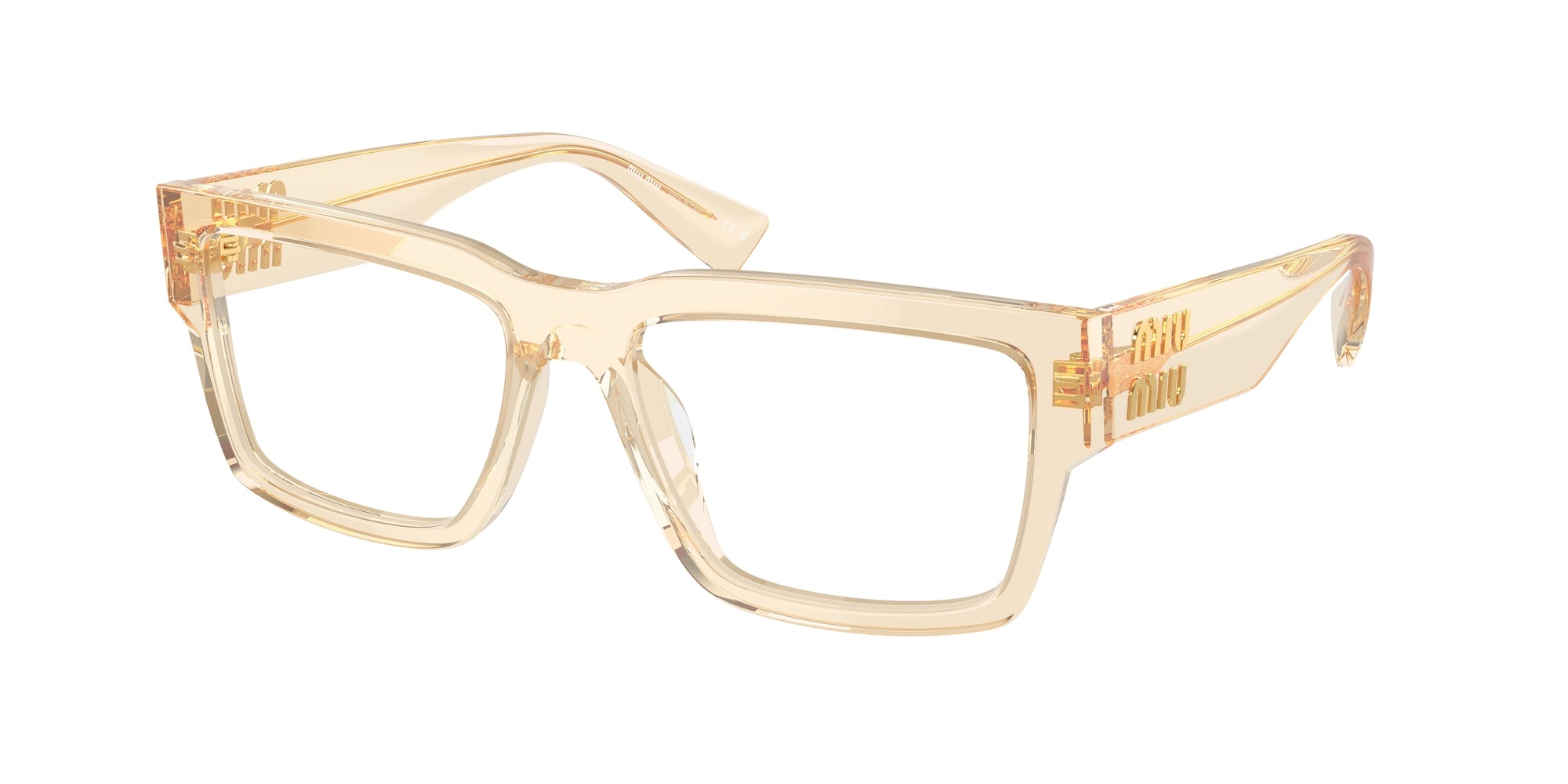 8056262086599 - Damen MU 02XV  11T1O1 Rahmen von BRILLEN Acetat Braun Transparent Quadratisch Normal