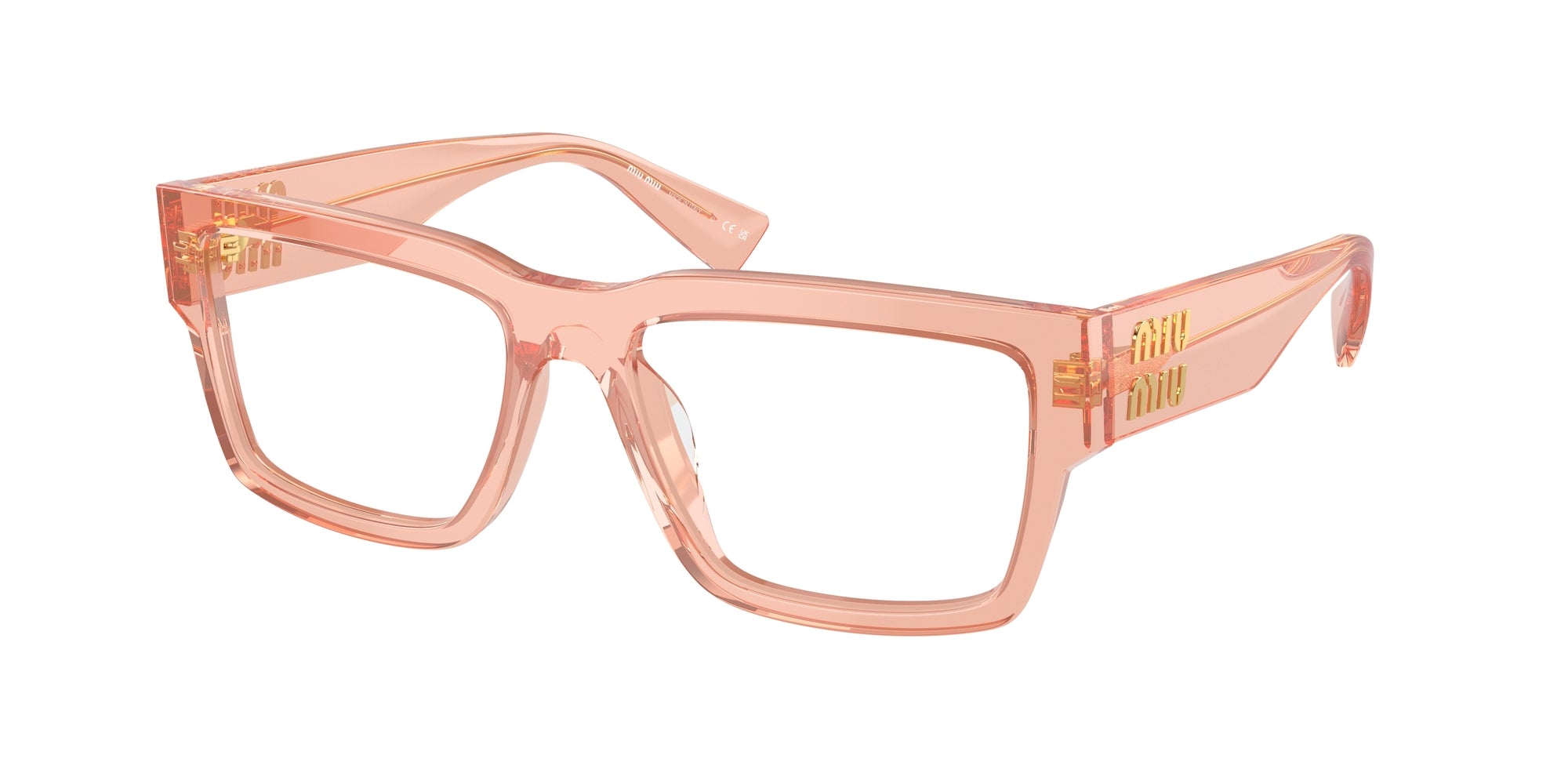 8056262086612 - Damen MU 02XV  13T1O1 Rahmen von BRILLEN Acetat Rosa Transparent Quadratisch Normal