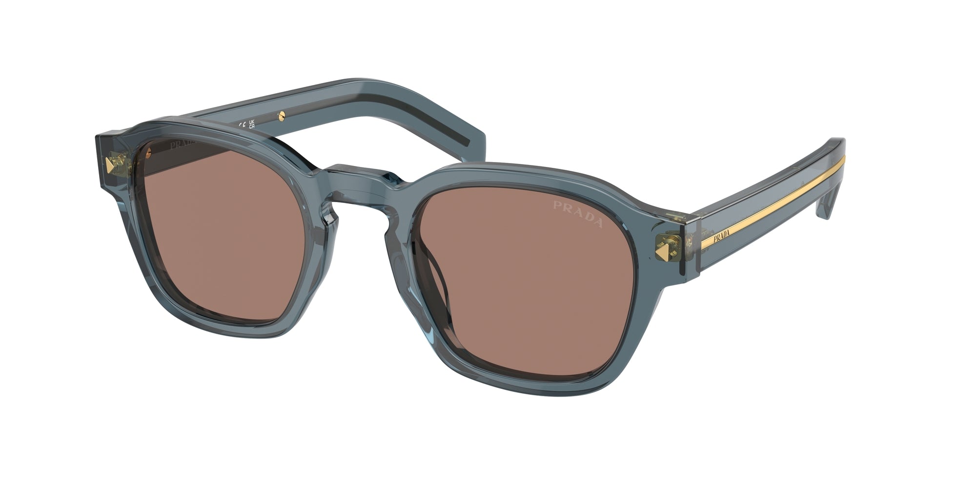 8056262134542 - Uomo PR A16S  17T05D Gläser SONNENBRILLEN Acetato Blu Marrone Pantos Normale