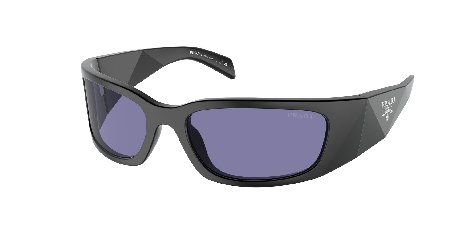 8056262141403 - Herren PR A19S  1BO40G Gläser SONNENBRILLEN Acetat Schwarz Violett Schmetterling Normal