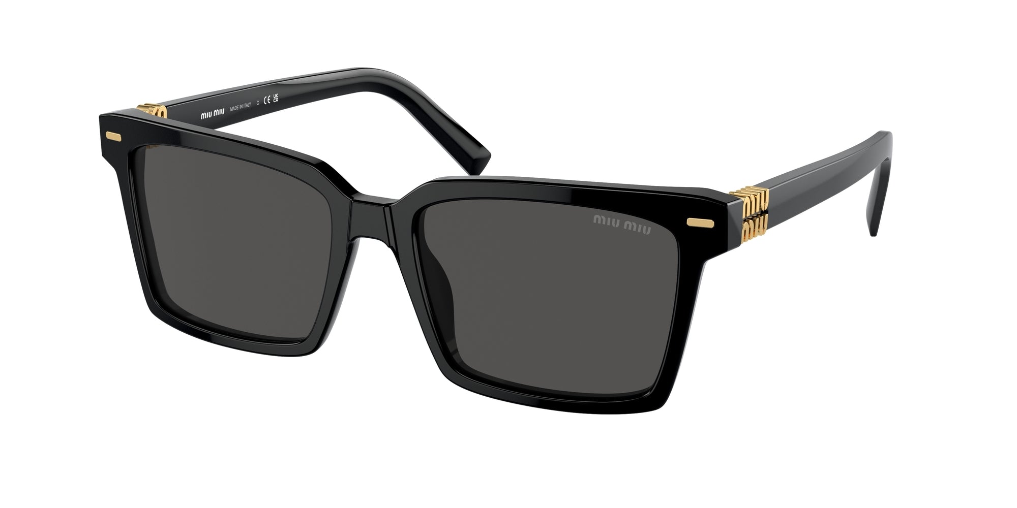 8056262146415 - Damen MU 13ZS  16K5S0 Gläser SONNENBRILLEN Acetat Schwarz Grau Quadratisch Normal