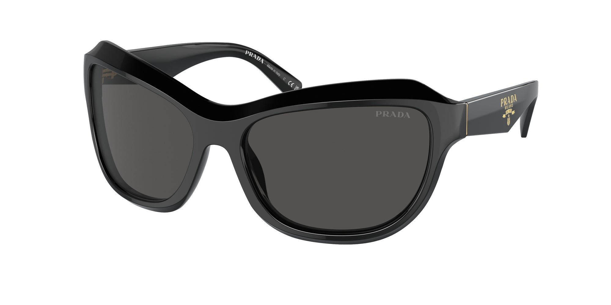 8056262147023 - Damen PR A27S  16K5S0 Gläser SONNENBRILLEN Acetat Schwarz Grau Schmetterling Normal