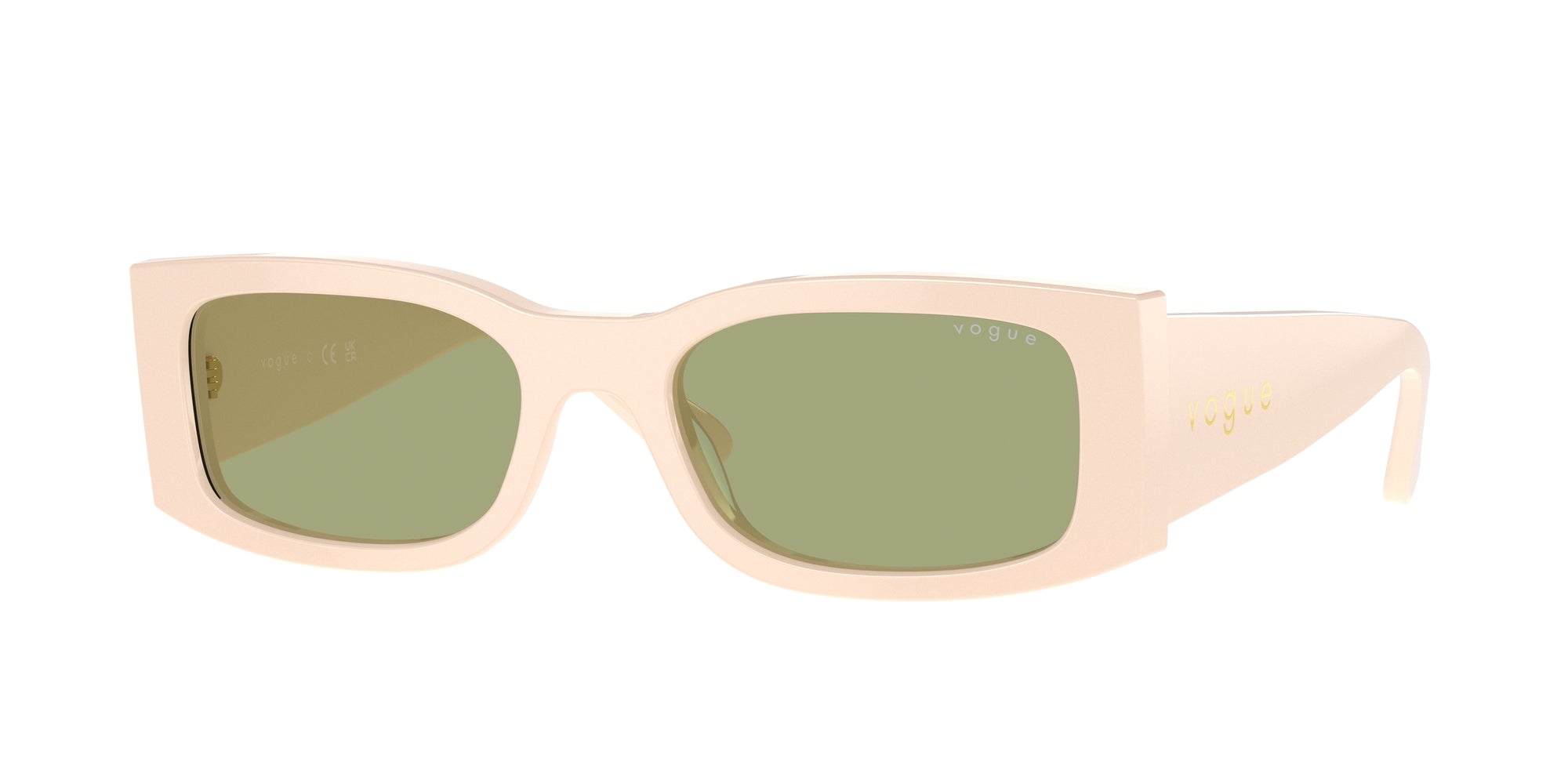 8056262148075 - Damen VO5584S  316482 Gläser SONNENBRILLEN Acetat Beige Grün Quadratisch Normal