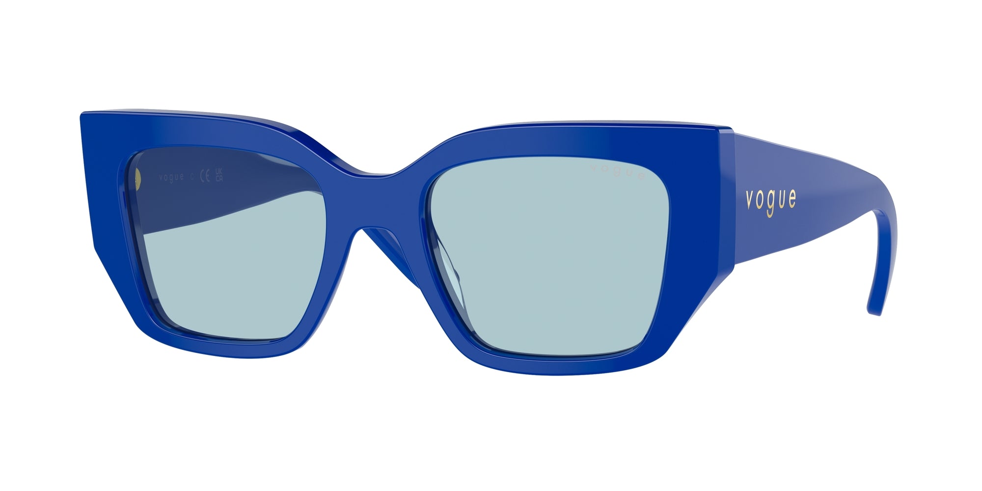 8056262148129 - Frau VO5583S  316272 Gläser SONNENBRILLEN Acetat Blau Himmelblau Hocken Normal