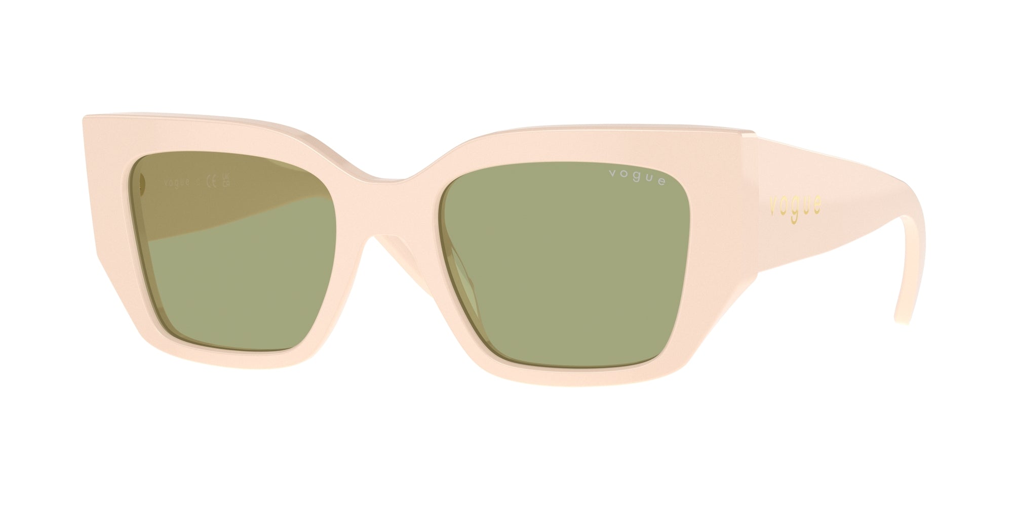 8056262148143 - Damen VO5583S  316482 Gläser SONNENBRILLEN Acetat Beige Grün Geometrisch Normal