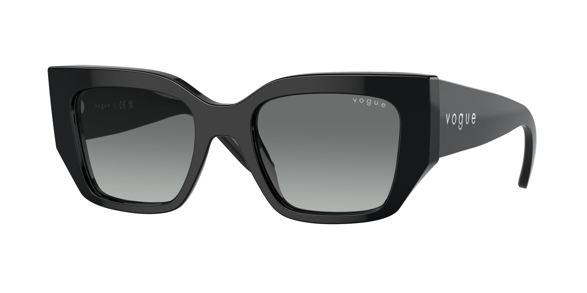 8056262148167 - Damen VO5583S  W44 11 Gläser SONNENBRILLEN Acetat Schwarz Grau Geometrisch Normal Schattiert