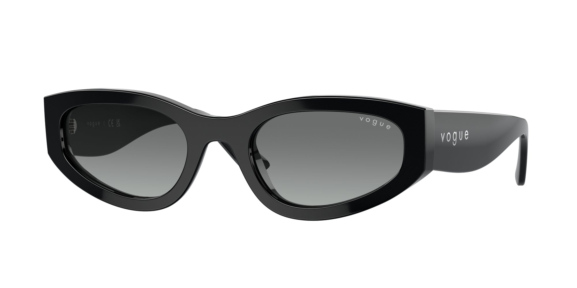 8056262148228 - Damen VO5585S  W44 11 Gläser SONNENBRILLEN Acetat Schwarz Grau Geometrisch Normal Schattiert