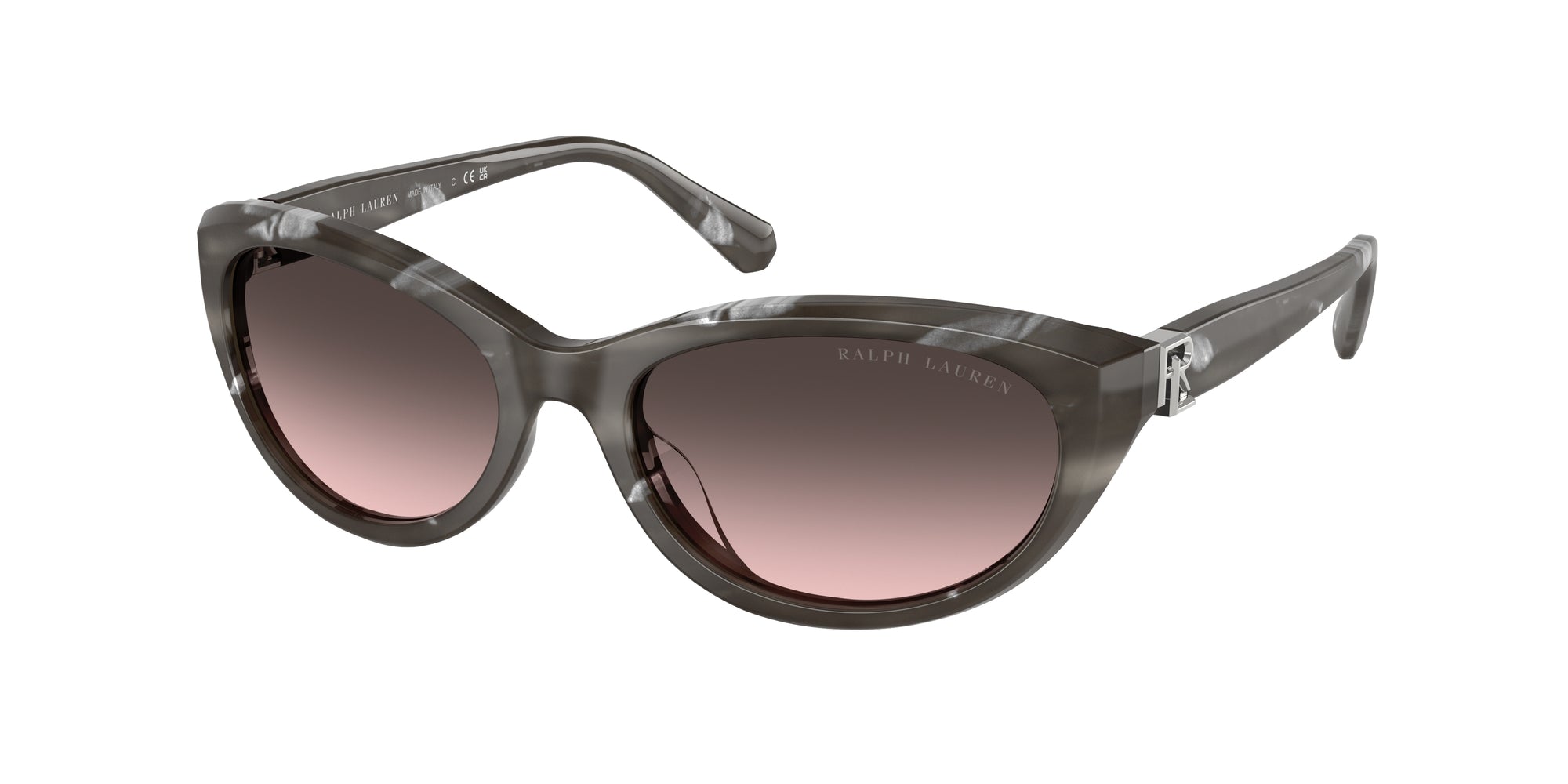 8056262182598 - Damen RL8226U  617546 Gläser SONNENBRILLEN Acetat Schwarz Rosa Rund Normal Schattiert