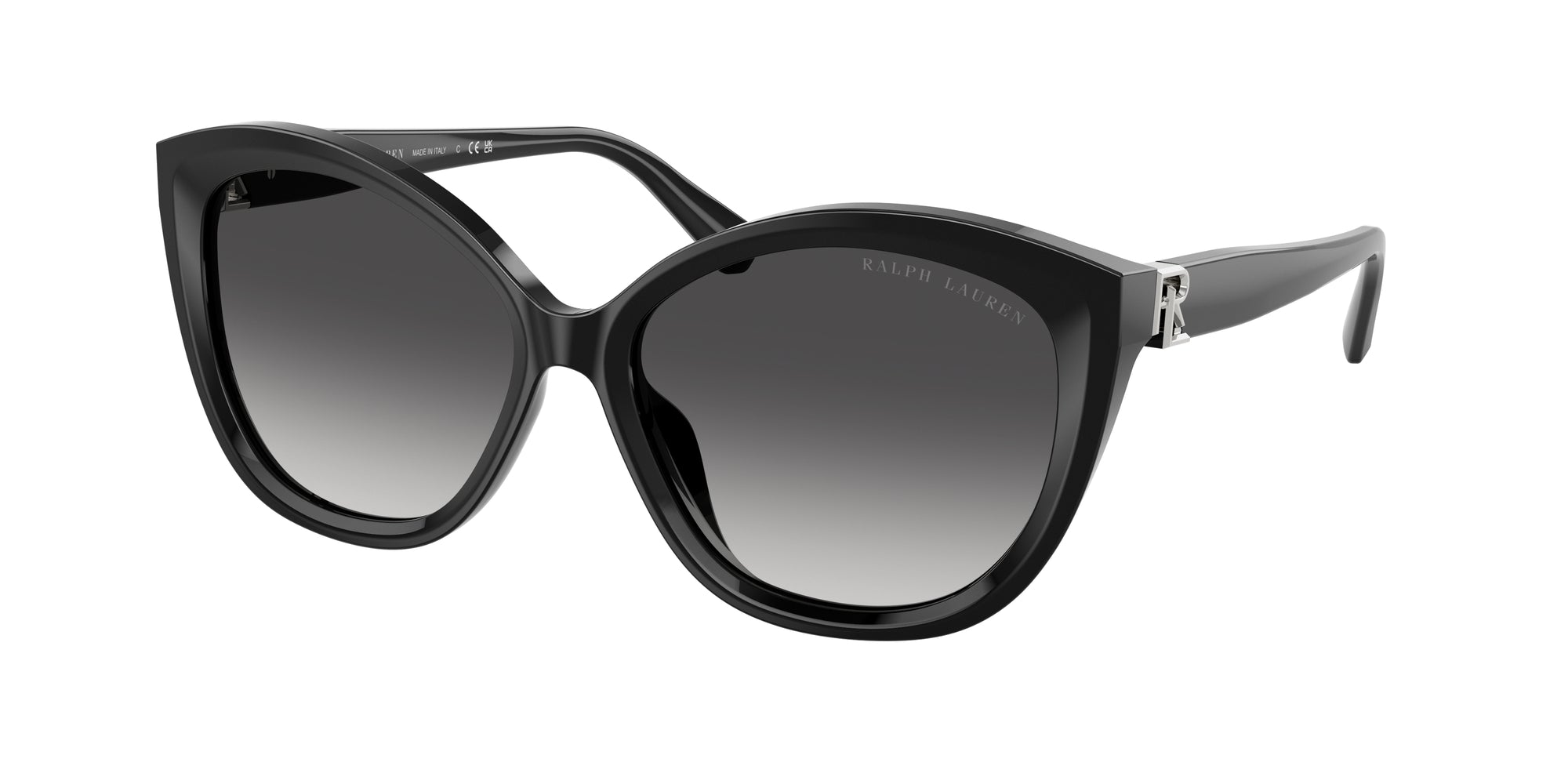 8056262183359 - Damen RL8225U  50018G Gläser SONNENBRILLEN Acetat Schwarz Grau Schmetterling Normal Schattiert