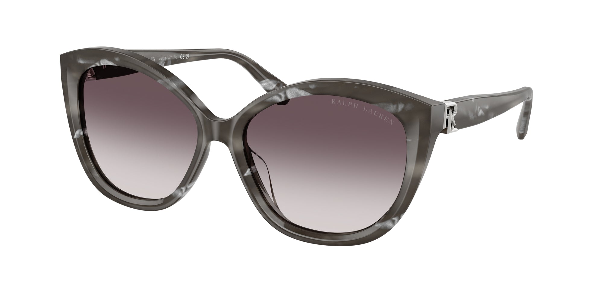 8056262183373 - Damen RL8225U  617511 Gläser SONNENBRILLEN Acetat Schwarz Grau Schmetterling Normal Schattiert