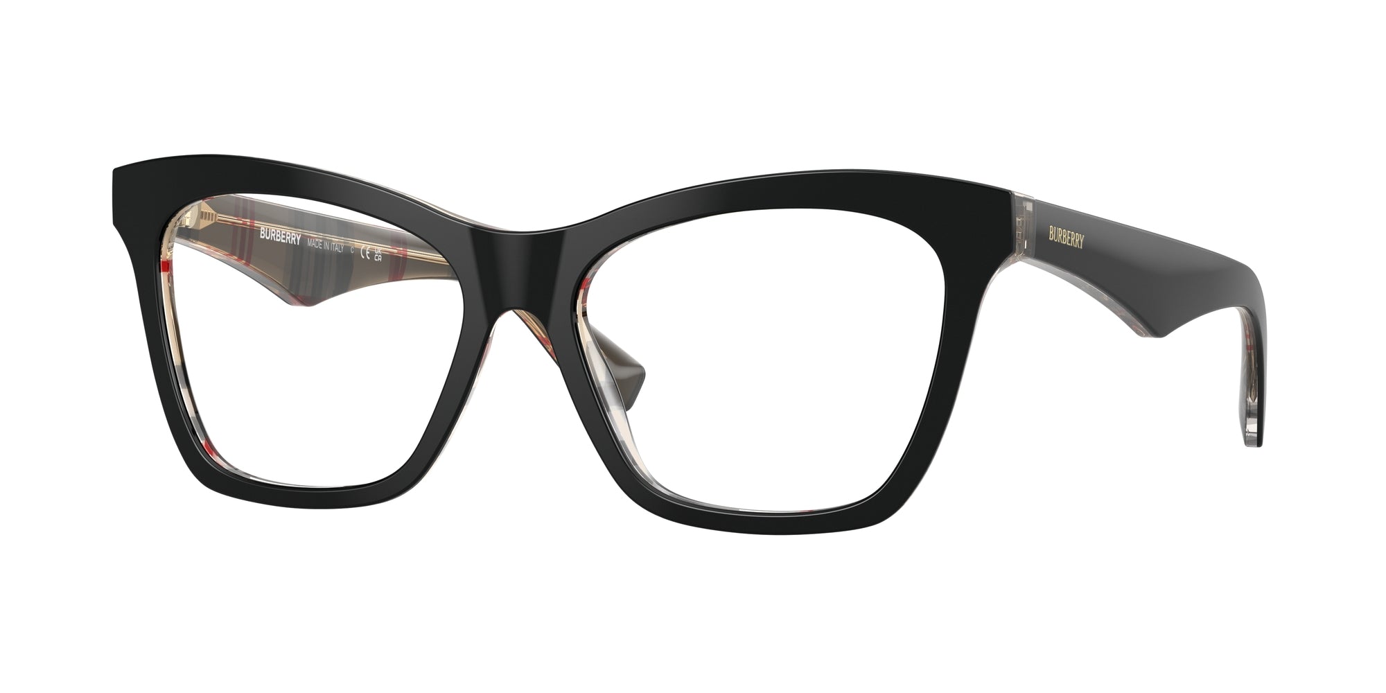 8056262196410 - Damen BE2416  4121 Rahmen von BRILLEN Acetat Schwarz Transparent Cat Eye Normal