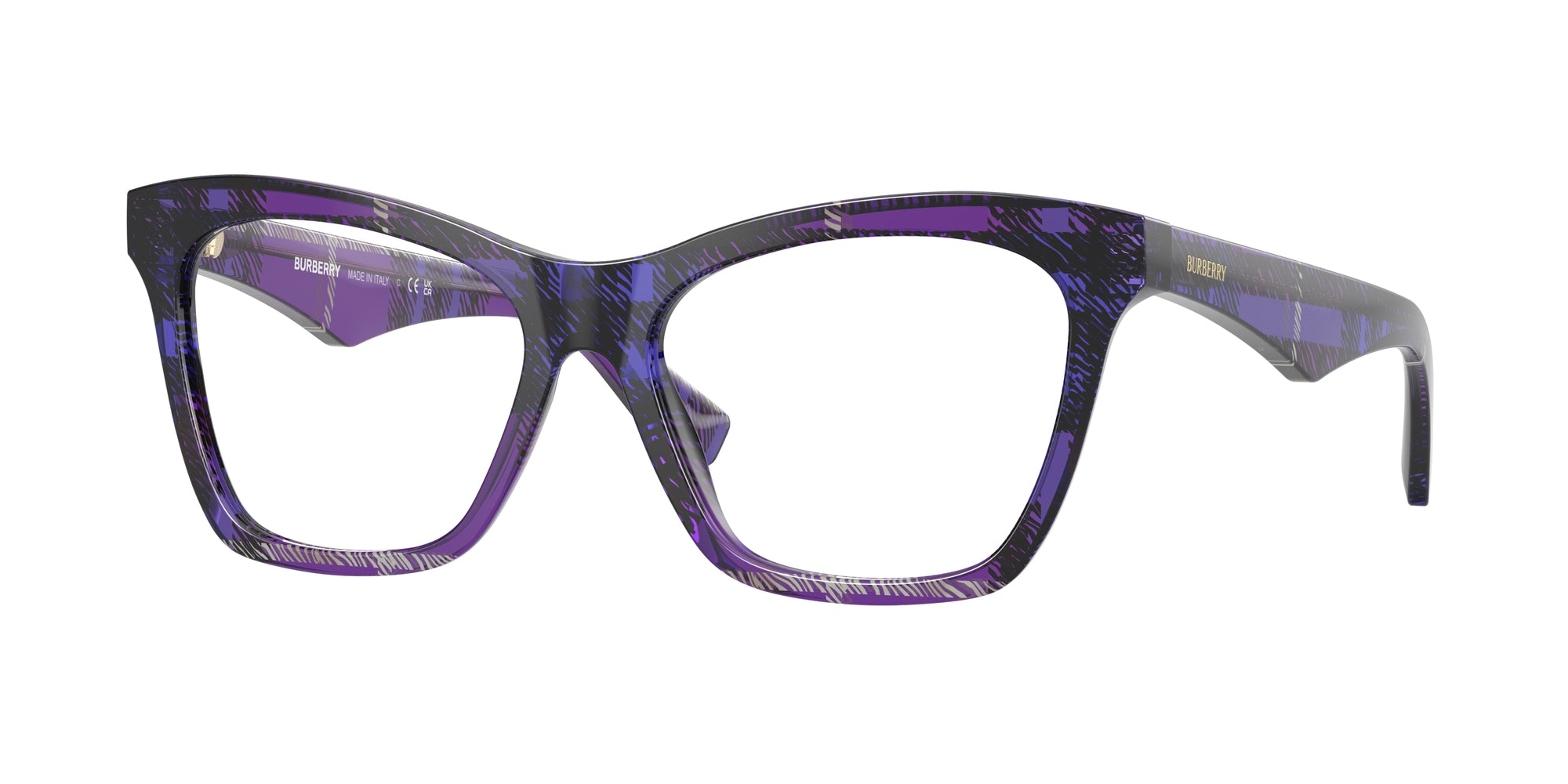 8056262196496 - Damen BE2416  4113 Rahmen von BRILLEN Acetat Violett Transparent Cat Eye Normal