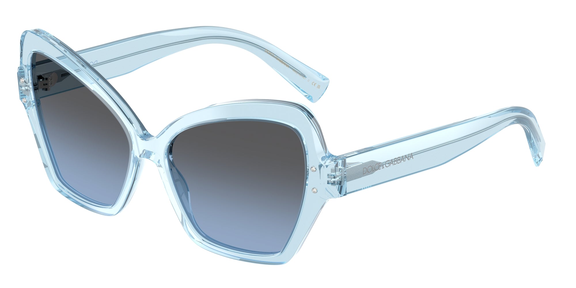 8056262197714 - Damen DG4463  33227C Gläser SONNENBRILLEN Acetat Blau  Schmetterling Normal Schattiert