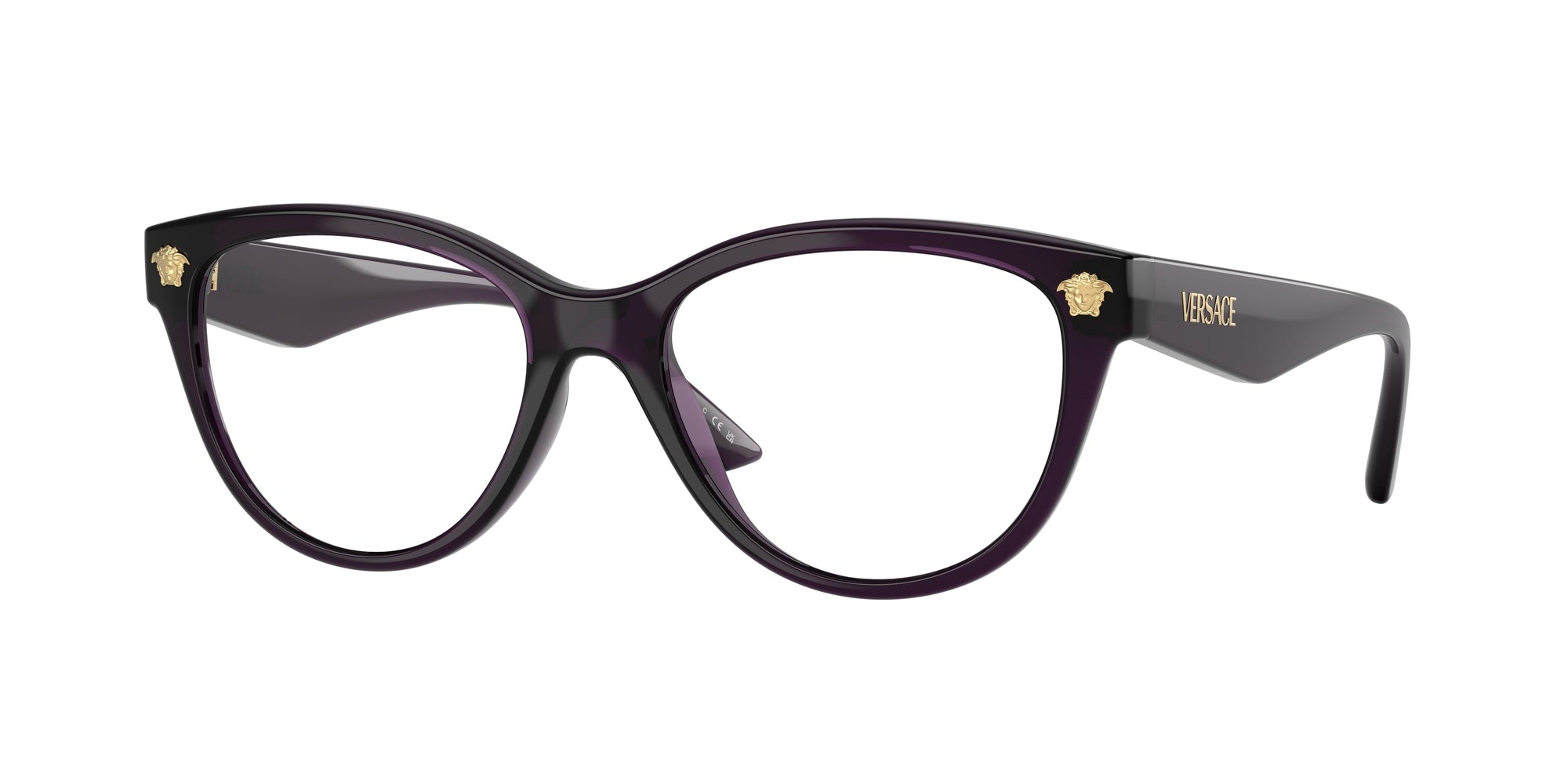 8056262199176 - Damen VE3365U  5263 Rahmen von BRILLEN Injiziert Violett Transparent Cat Eye Normal