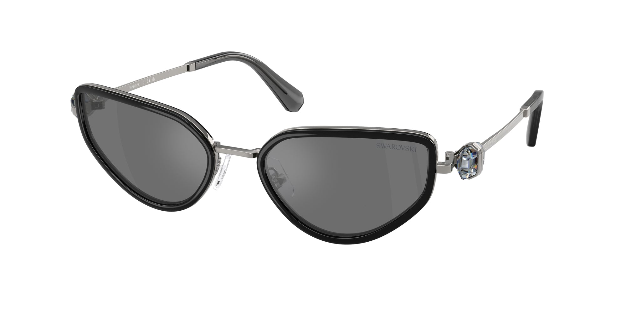 8056262220313 - Damen SK7027 40326G Gläser SONNENBRILLEN Metall Grau Grau Geometrisch Gespiegelt 8056262220313 - Damen SK7027 40326G Gläser SONNENBRILLEN Metall Grau Grau Geometrisch Gespiegelt