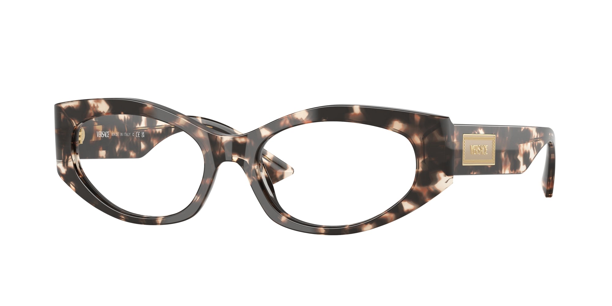 8056262221341 - Damen VE3369  5498 Rahmen von BRILLEN Acetat Schildkröte Transparent Geometrisch Normal