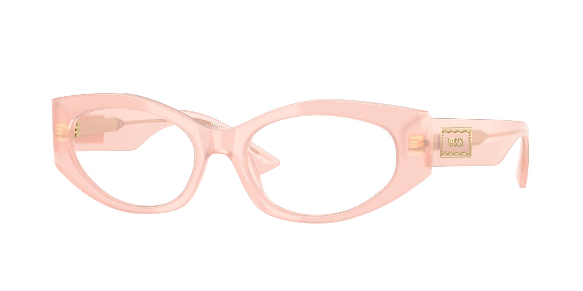 8056262221365 - Damen VE3369  5392 Rahmen von BRILLEN Acetat Rosa Transparent Geometrisch Normal