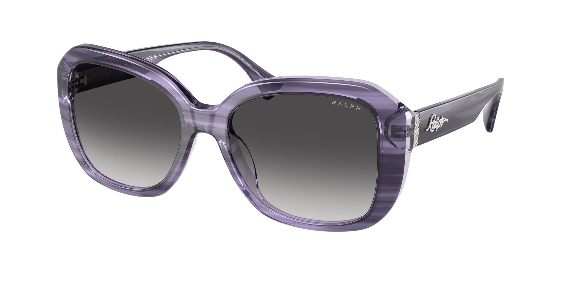 8056262226209 - Damen RA5321U  62218G Gläser SONNENBRILLEN Acetat Violett Grau Quadratisch Normal Schattiert