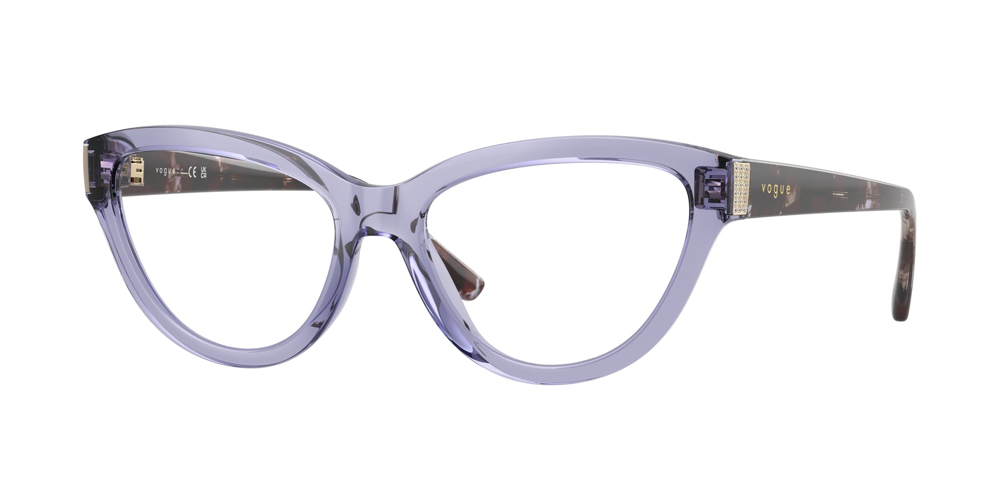 8056262228692 - Damen VO5610B  3177 Rahmen von BRILLEN Nylon Violett Transparent Cat Eye Normal