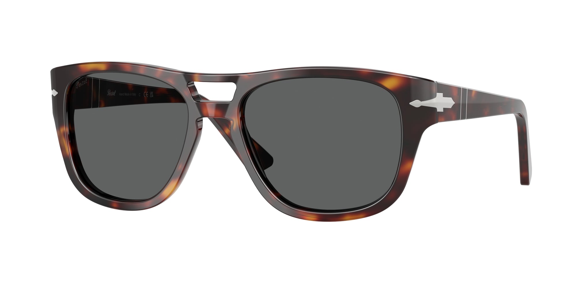 8056262229057 - Unisex PO3366S  24 B1 Gläser SONNENBRILLEN Acetat Schildkröte Grau Quadratisch Normal