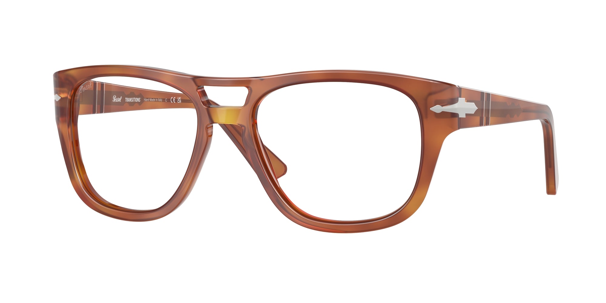 8056262229132 - Unisex PO3366S  96 GJ Gläser SONNENBRILLEN Acetat Braun Grün Quadratisch Photochromatisch