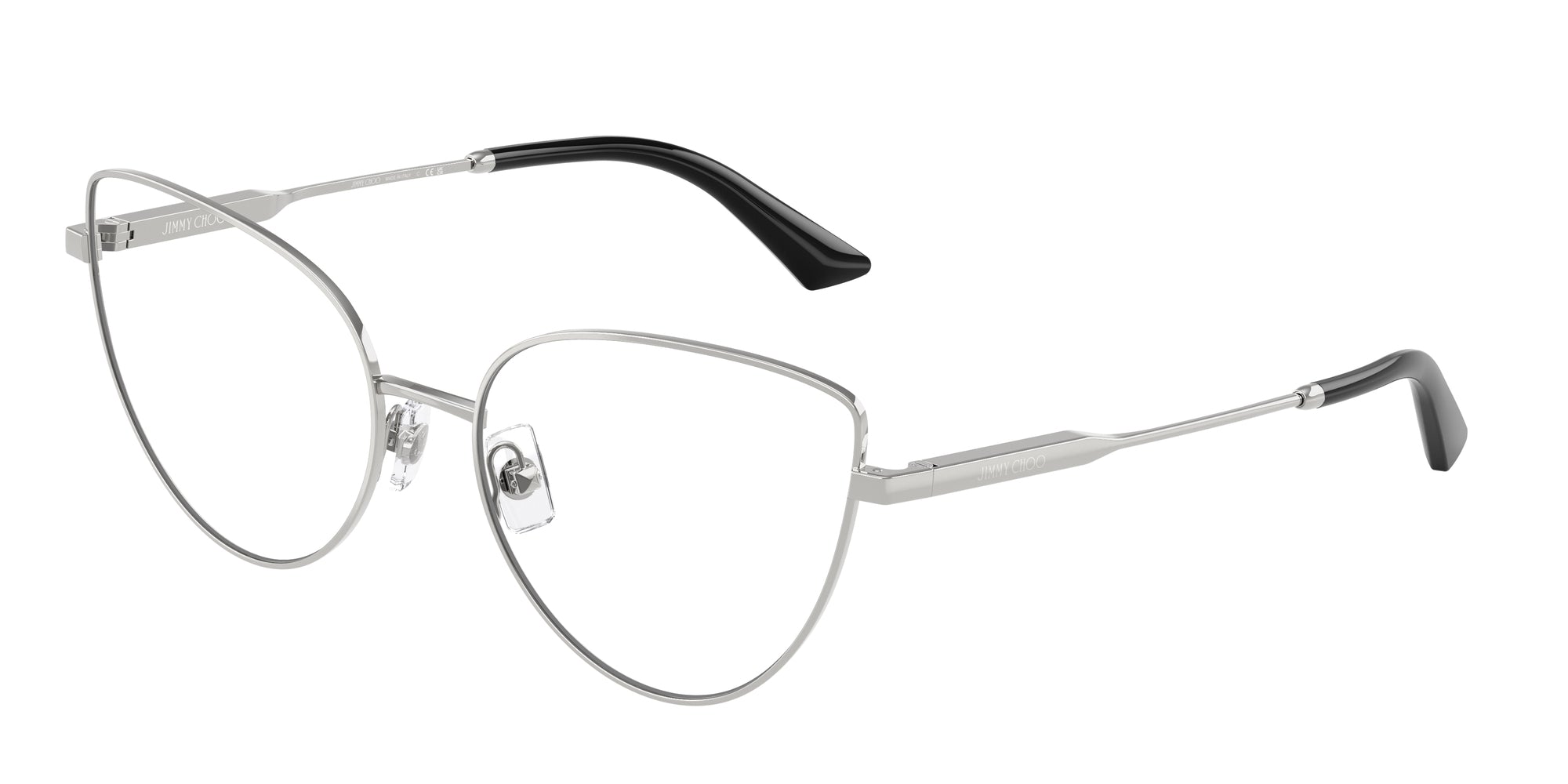 8056262230312 - Damen JC2008  3002 Rahmen von BRILLEN Stahl Silber Transparent Cat Eye Normal