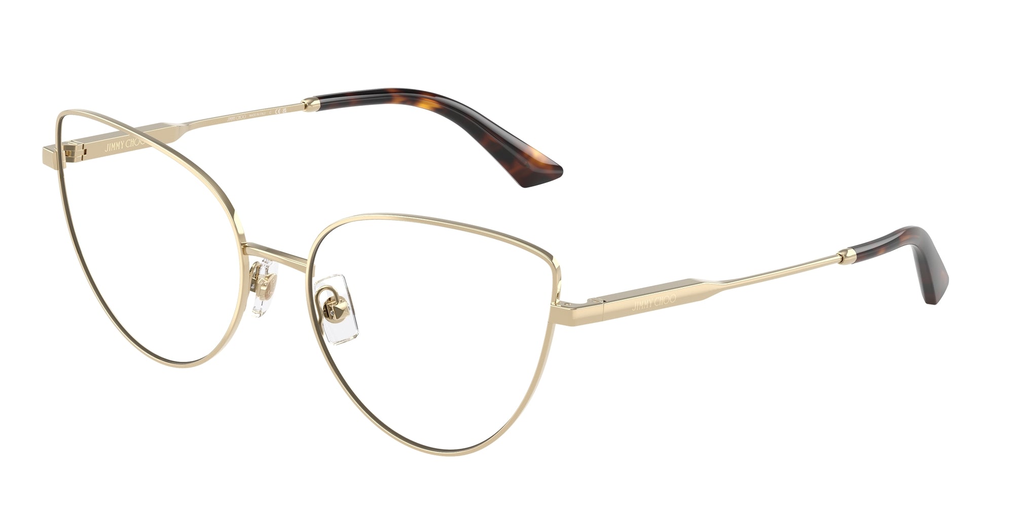 8056262230336 - Damen JC2008  3006 Rahmen von BRILLEN Stahl Gold Transparent Cat Eye Normal