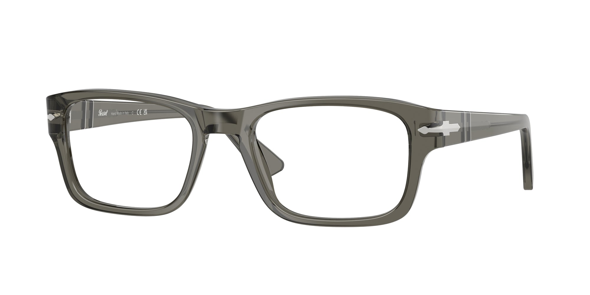 8056262231364 - Herren PO3364V  1103 Rahmen von BRILLEN Acetat Grau Transparent Quadratisch Normal