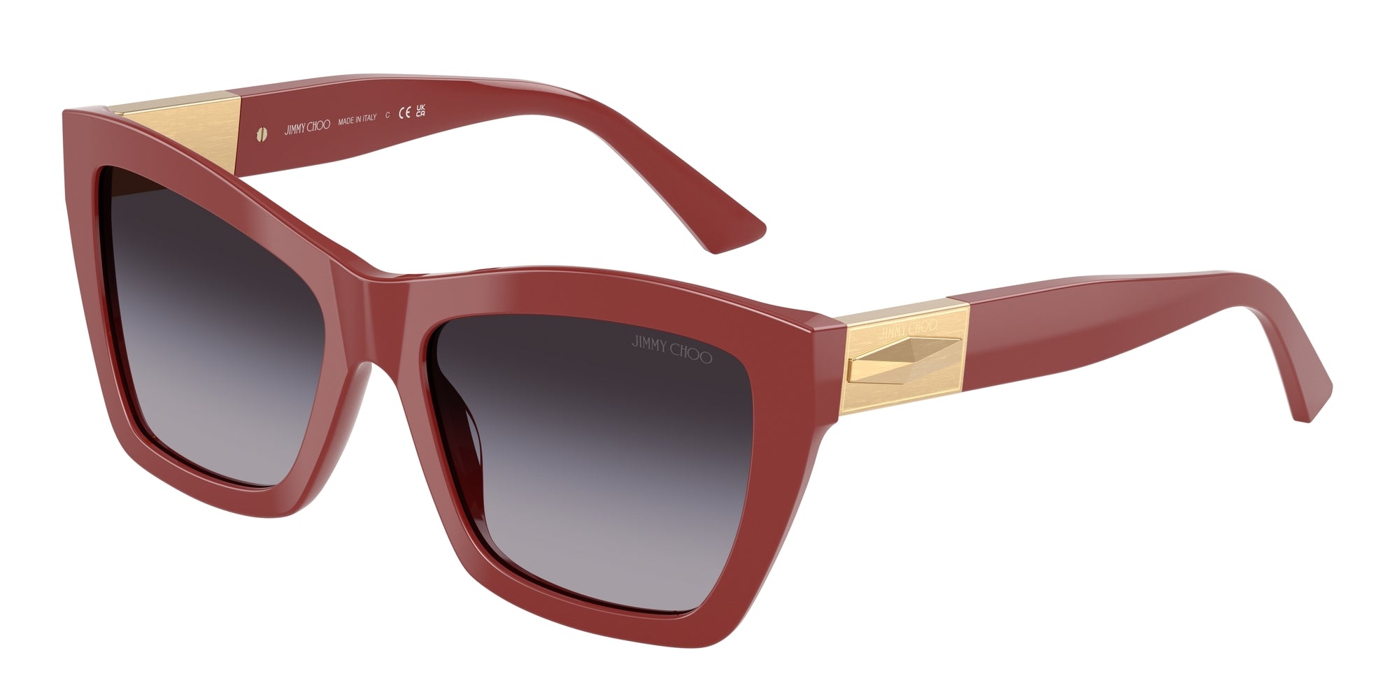 8056262231579 - Damen JC5031 50138G Gläser SONNENBRILLEN Acetat Rot Grau Cat Eye Normal Schattiert 8056262231579 - Damen JC5031 50138G Gläser SONNENBRILLEN Acetat Rot Grau Cat Eye Normal Schattiert