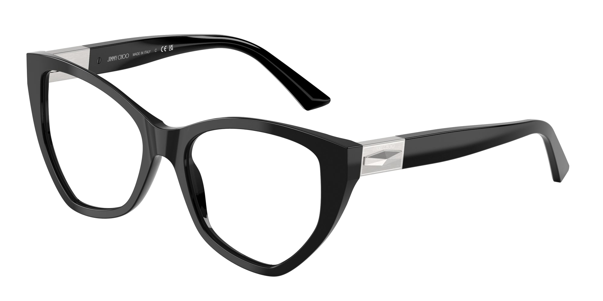 8056262231906 - Donna JC3026  5000 Rahmen von BRILLEN Acetato Nero Trasparente Geometrica Normale