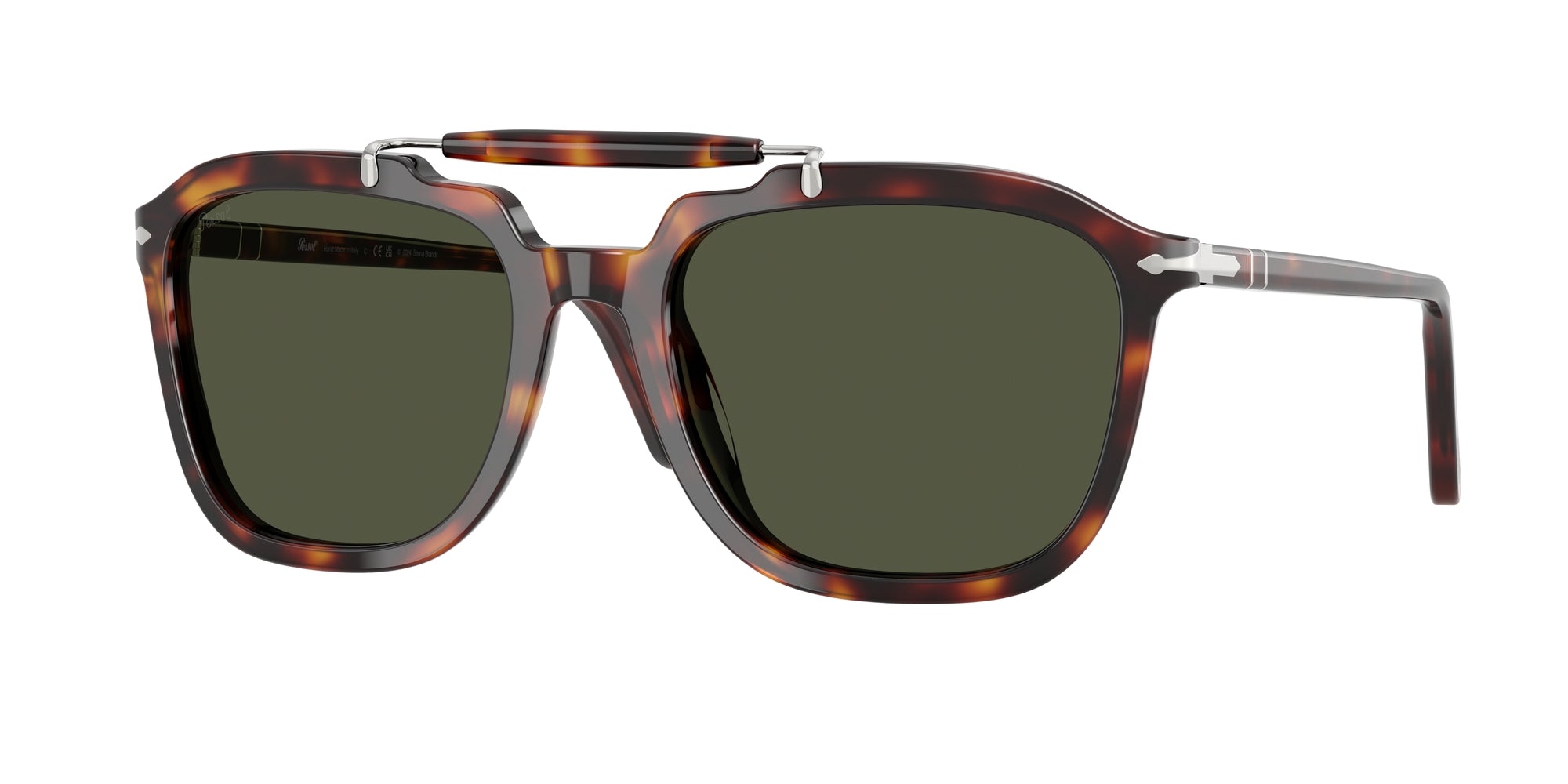 8056262232316 - Unisex PO0203S  24 31 Gläser SONNENBRILLEN Acetat Schildkröte Grün Quadratisch Normal