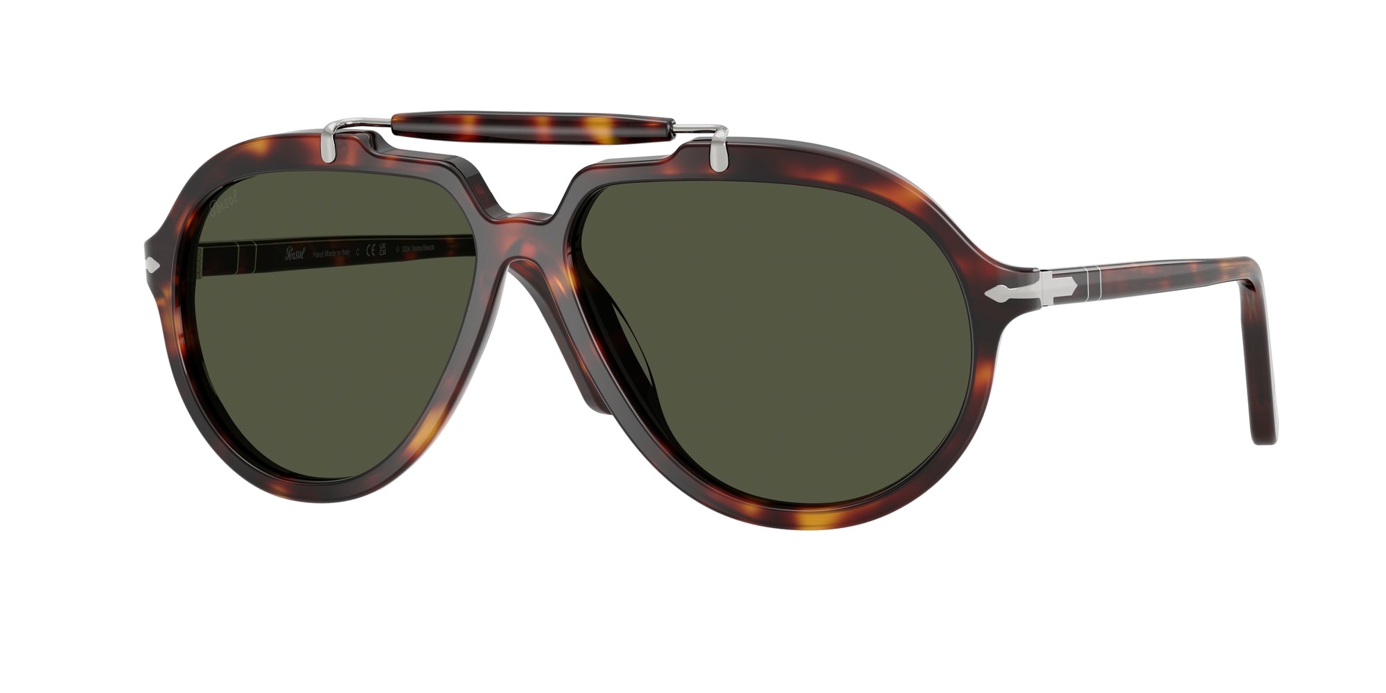 8056262232514 - Unisex PO0202S  24 31 Gläser SONNENBRILLEN Acetat Schildkröte Grün Quadratisch Normal