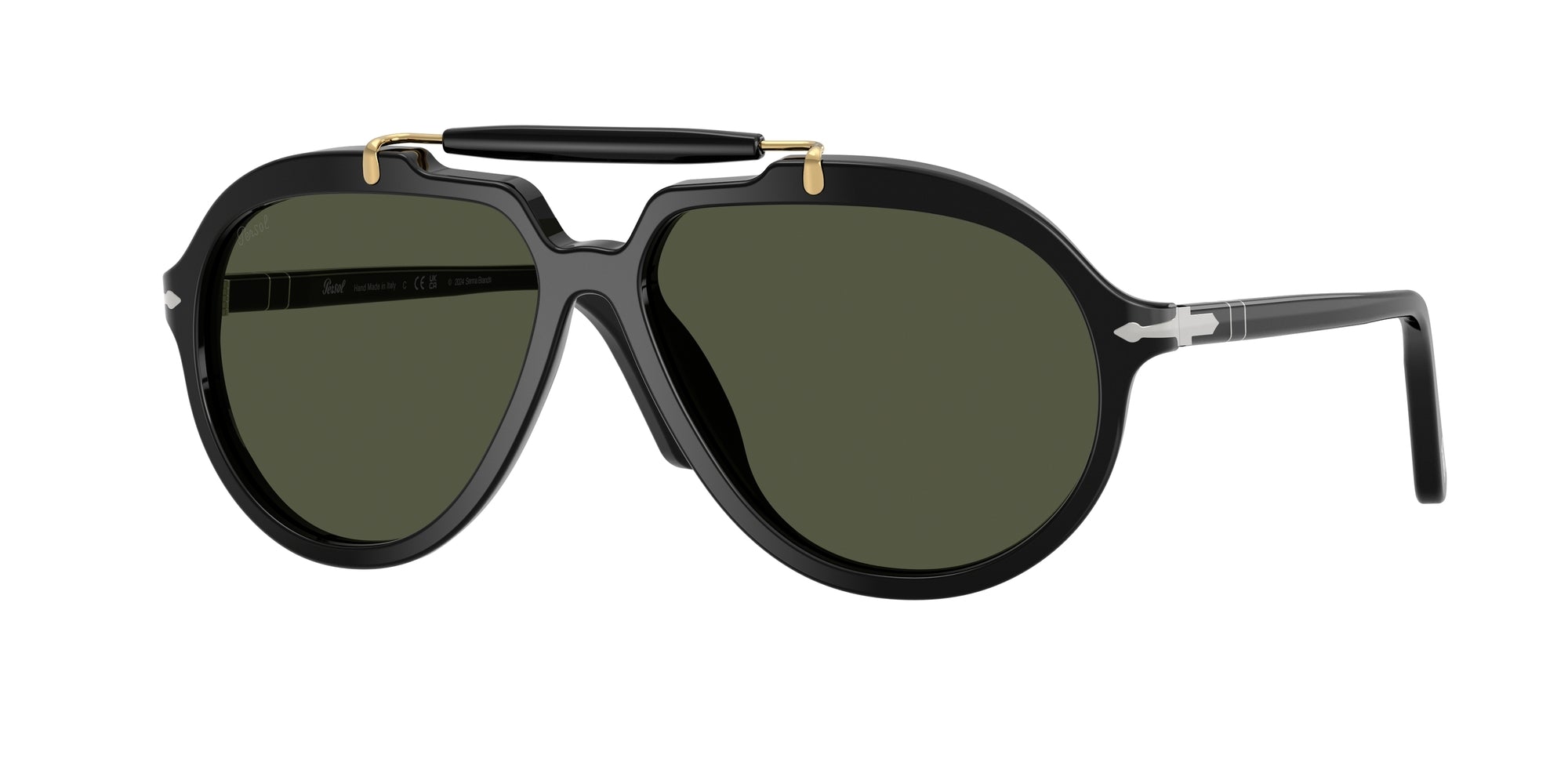 8056262232538 - Unisex PO0202S  95 31 Gläser SONNENBRILLEN Acetat Schwarz Grün Quadratisch Normal