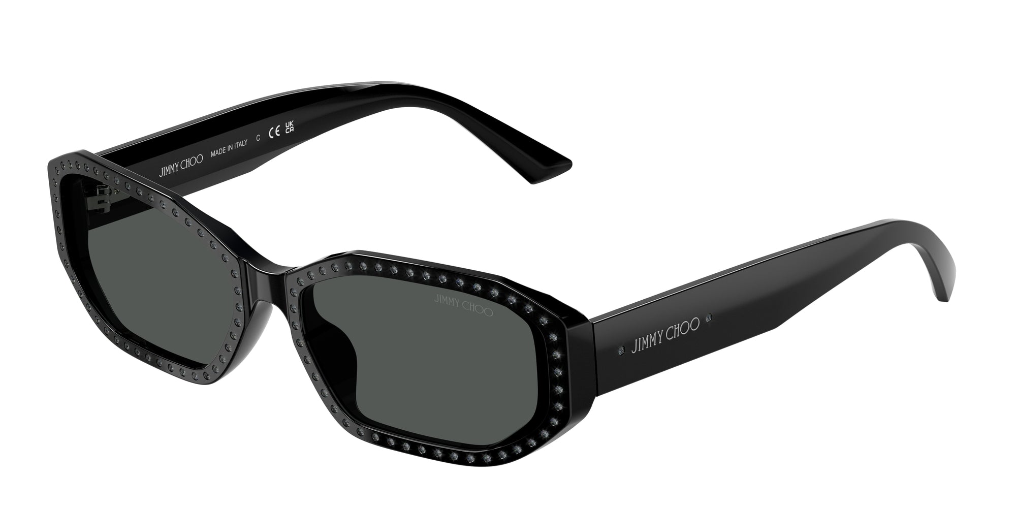 8056262233733 - Damen JC5021BU  500087 Gläser SONNENBRILLEN Acetat Schwarz Grau Rund Normal