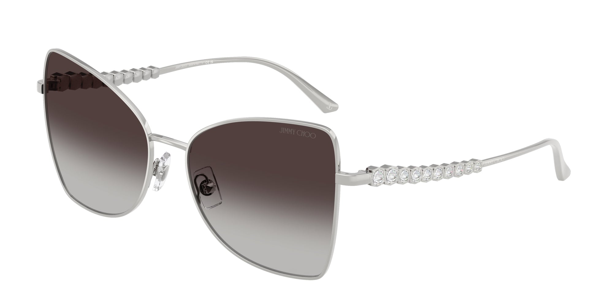 8056262235423 - Damen JC4010B 30028G Gläser SONNENBRILLEN Stahl Silber Grau Schmetterling Normal Schattiert 8056262235423 - Damen JC4010B 30028G Gläser SONNENBRILLEN Stahl Silber Grau Schmetterling Normal Schattiert