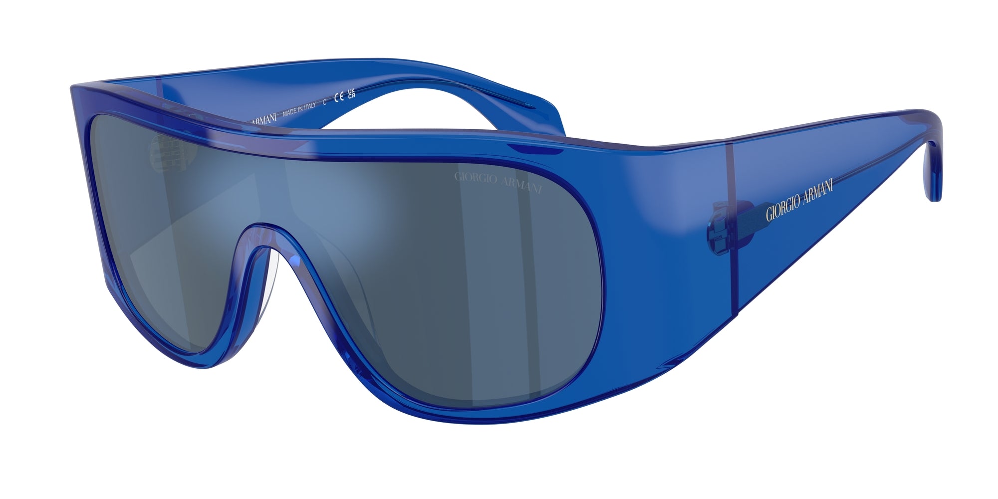 8056262235461 - Herren AR8222U  619255 Gläser SONNENBRILLEN Acetat Blau Blau Quadratisch Gespiegelt