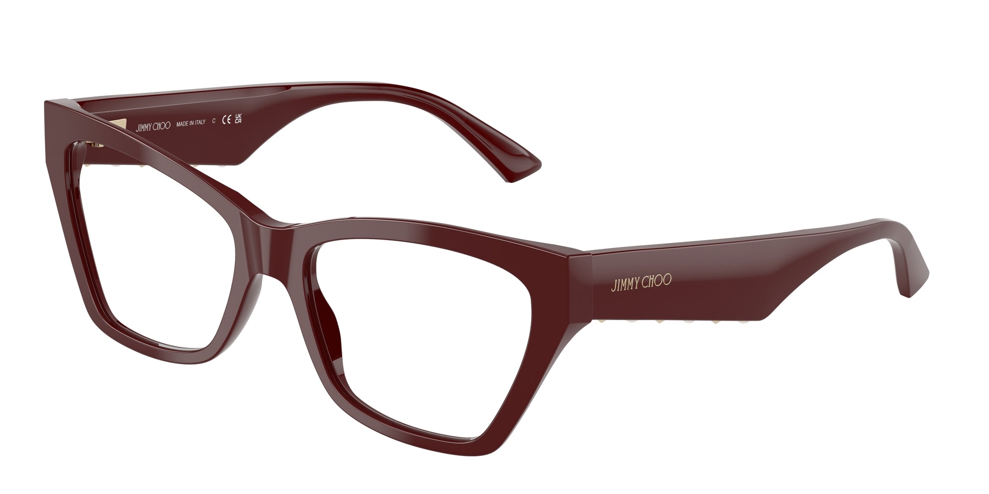 8056262235645 - Donna JC3021H  5057 Rahmen von BRILLEN Acetato Rosso Trasparente Cat Eye Normale