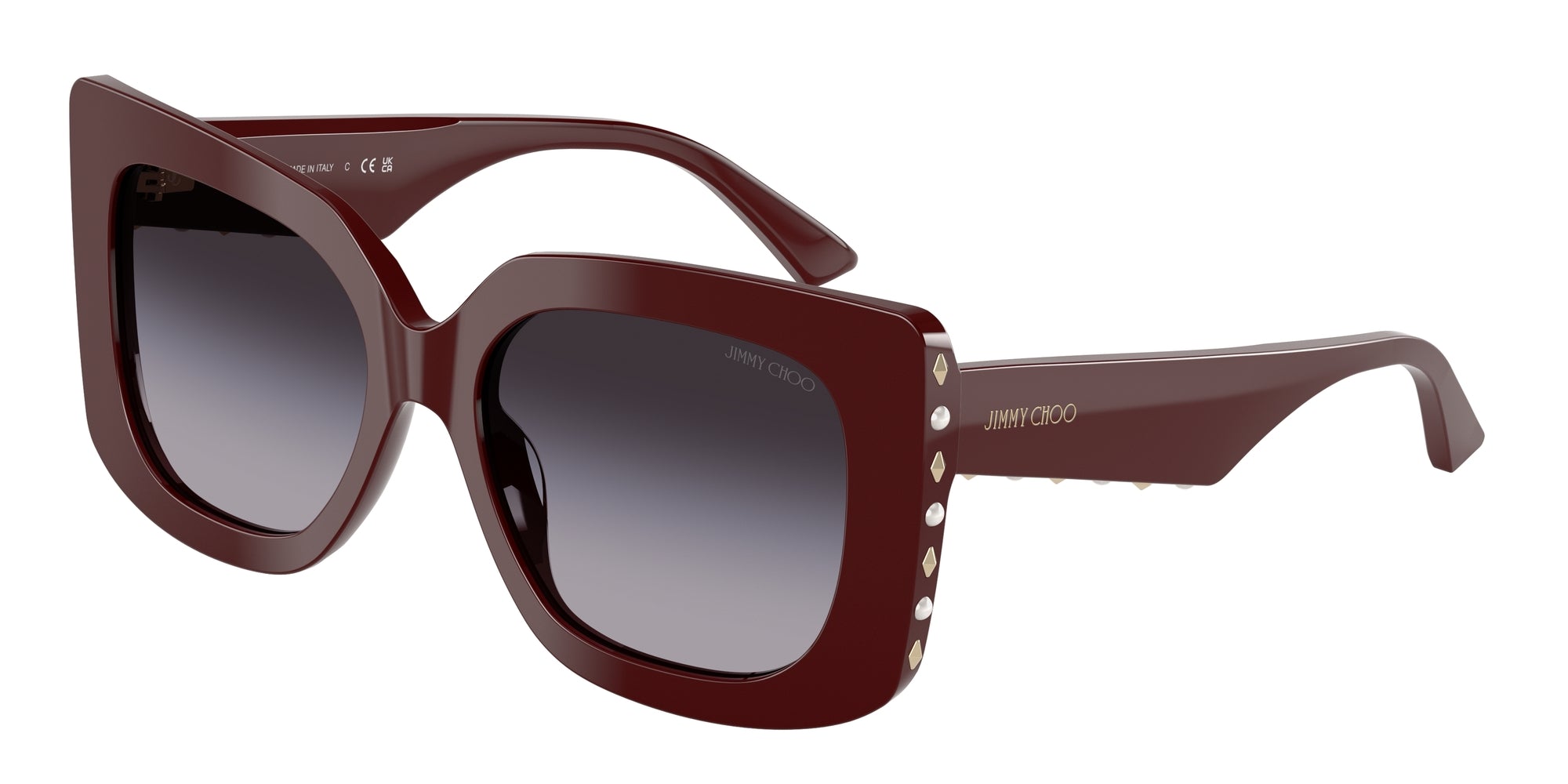 8056262236192 - Damen JC5025H 50578G Gläser SONNENBRILLEN Acetat Rot Grau Schmetterling Normal Schattiert 8056262236192 - Damen JC5025H 50578G Gläser SONNENBRILLEN Acetat Rot Grau Schmetterling Normal Schattiert