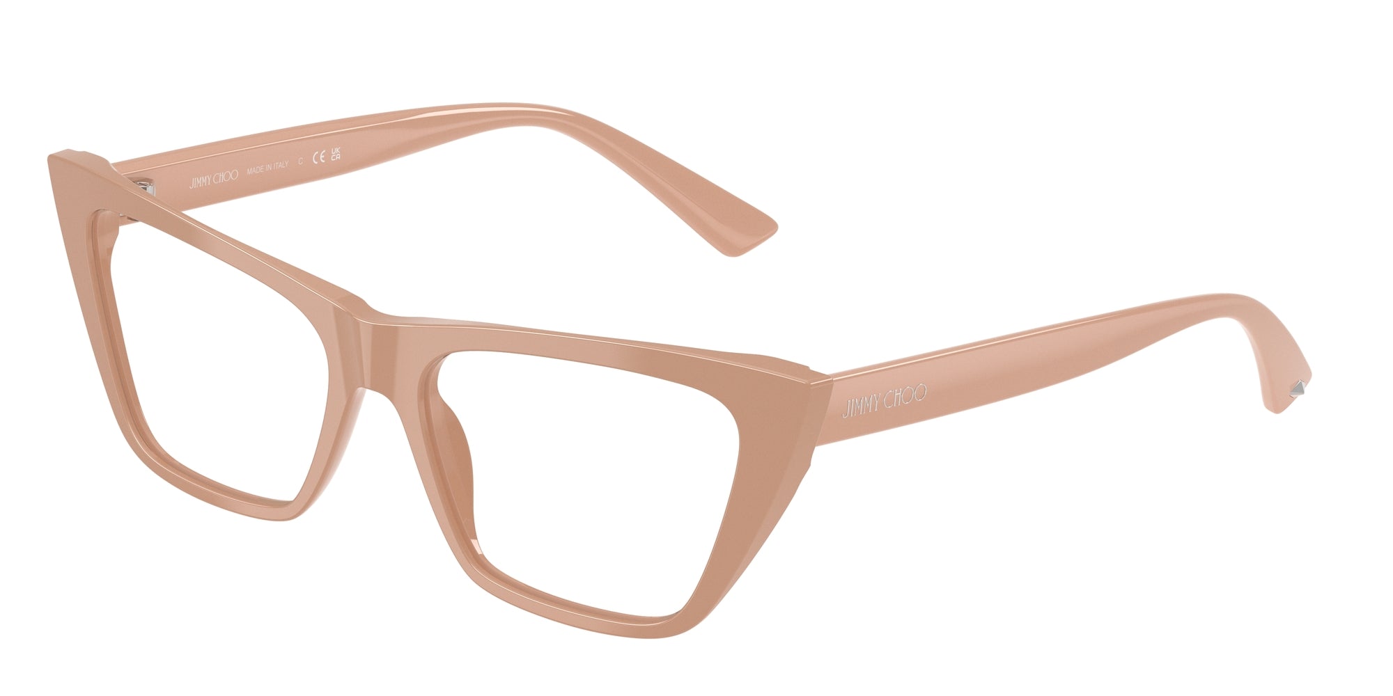 8056262238035 - Donna JC3025  5019 Rahmen von BRILLEN Acetato Rosa Trasparente Cat Eye Normale