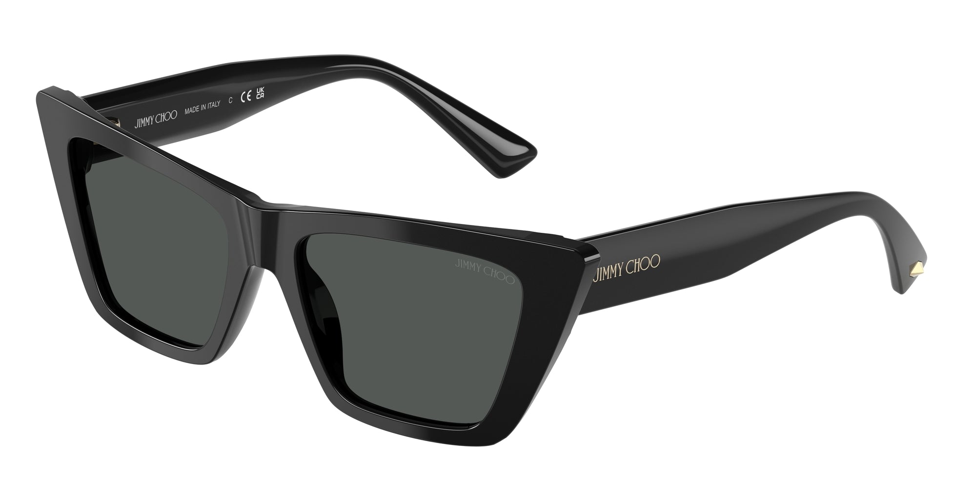 8056262238158 - Damen JC5028  500087 Gläser SONNENBRILLEN Acetat Schwarz Grau Cat Eye Normal