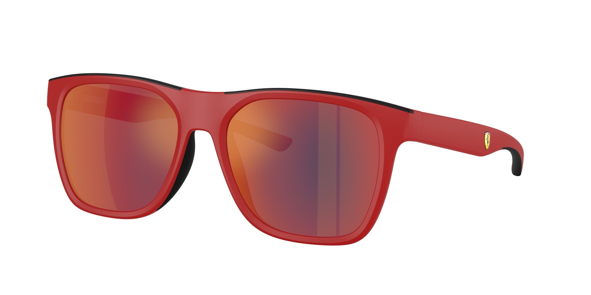 8056262240236 - Unisex FZ6013D  514 6P Gläser SONNENBRILLEN Injiziert Rot Rot Quadratisch Gespiegelt