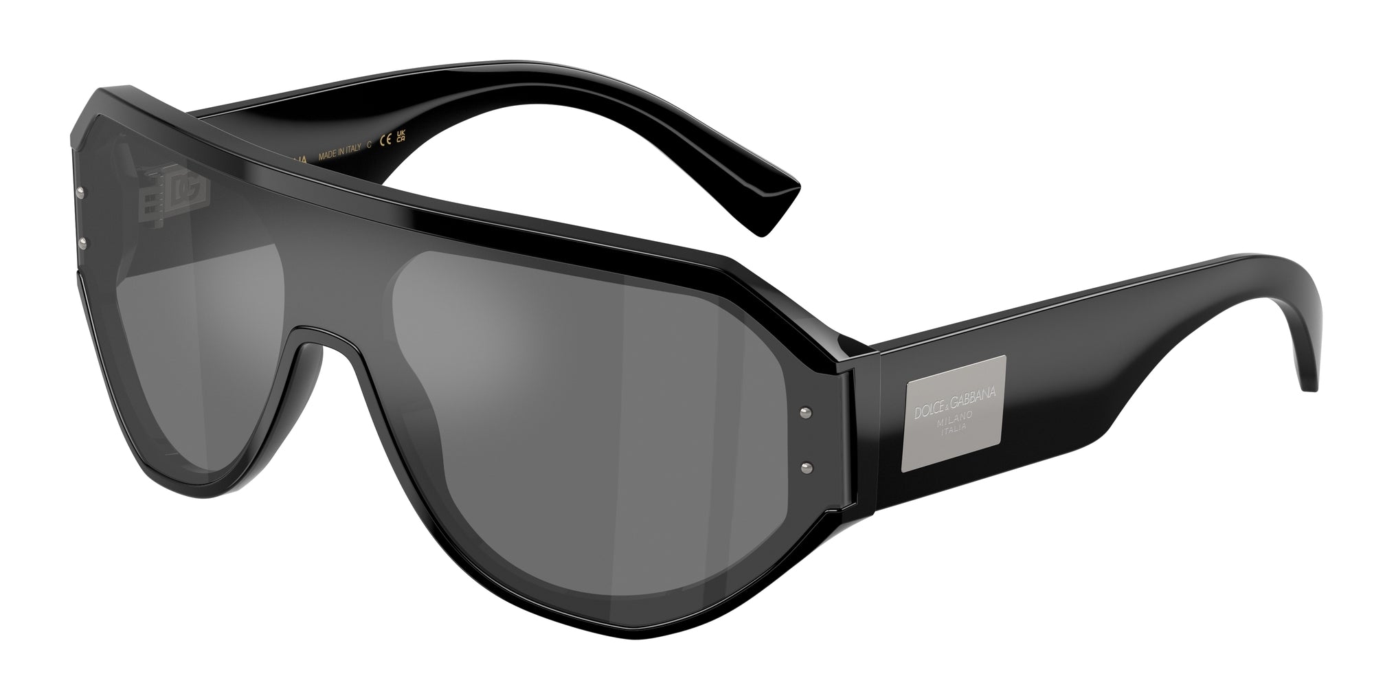 8056262245507 - Herren DG4481  501 6G Gläser SONNENBRILLEN Acetat Schwarz Grau Pilot Gespiegelt