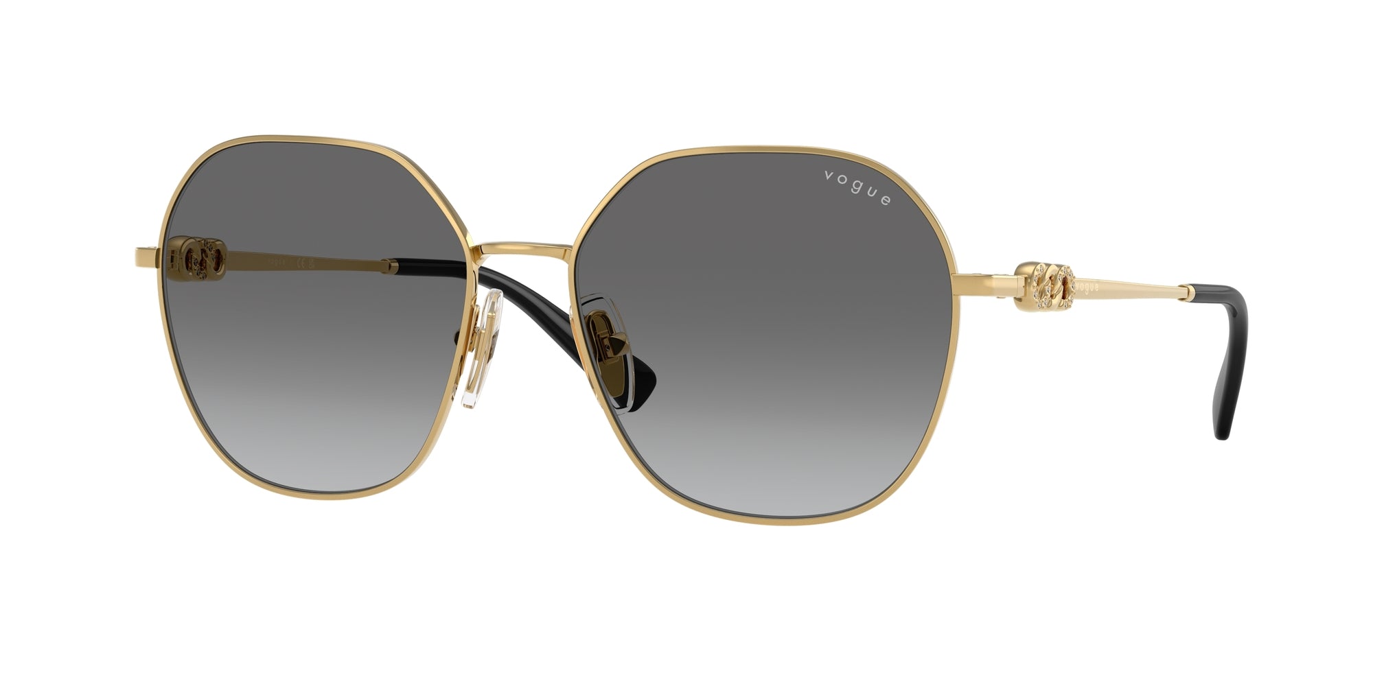 8056262247273 - Damen VO4318SB 280 11 Gläser SONNENBRILLEN Metall Gold Grau Geometrisch Normal Schattiert 8056262247273 - Damen VO4318SB 280 11 Gläser SONNENBRILLEN Metall Gold Grau Geometrisch Normal Schattiert