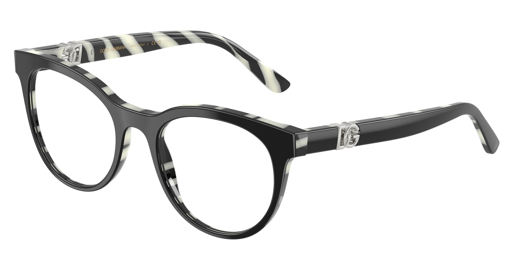 8056262247563 - Damen DG3399  3372 Rahmen von BRILLEN Acetat Schwarz Transparent Pantos Normal