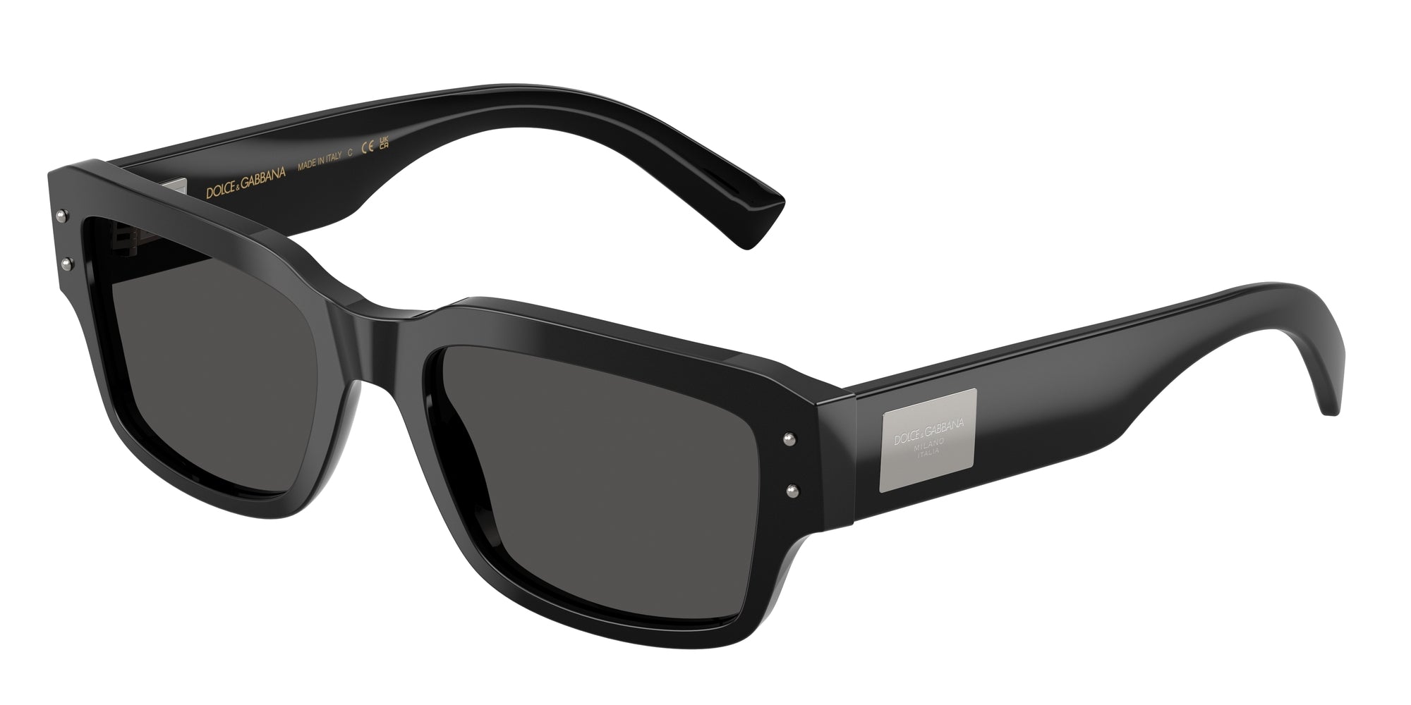 8056262249727 - Herren DG4483  501 87 Gläser SONNENBRILLEN Acetat Schwarz Grau Quadratisch Normal