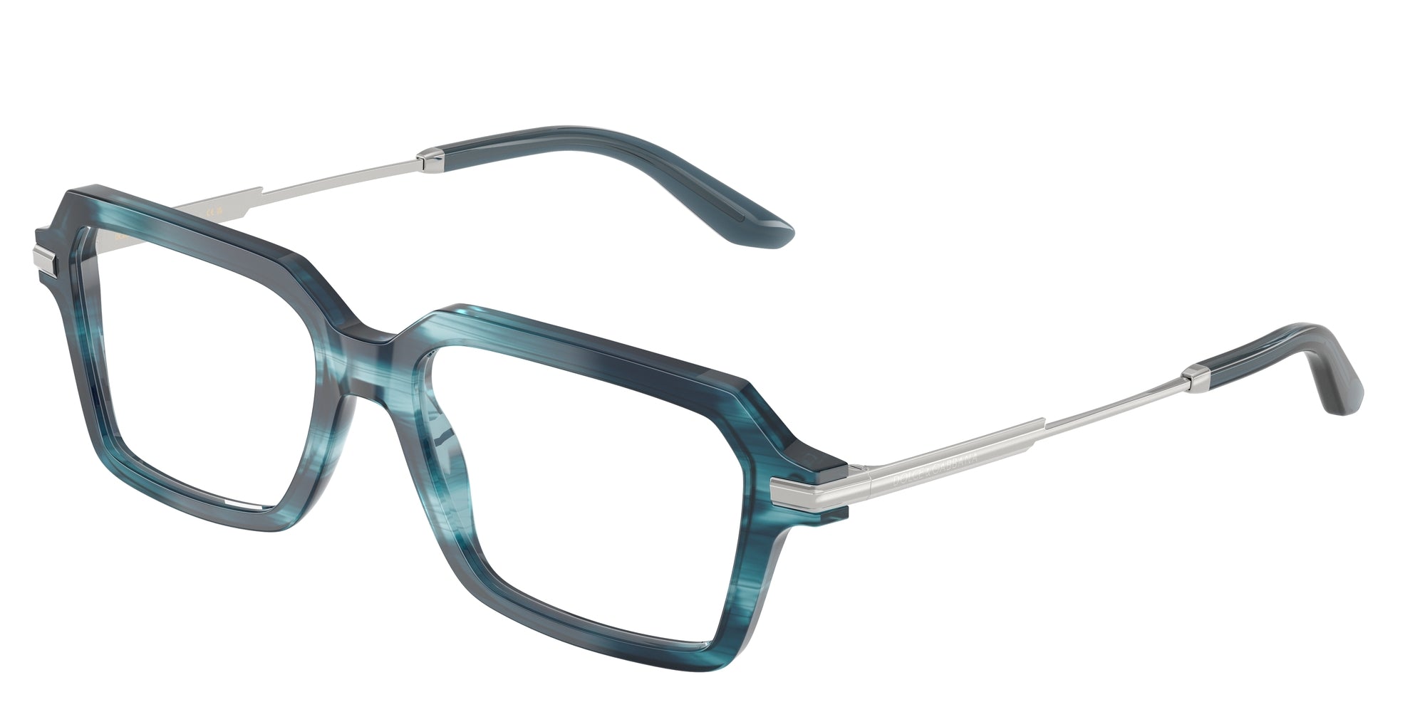 8056262249833 - Herren DG3401  3448 Rahmen von BRILLEN Acetat Blau Transparent Quadratisch Normal